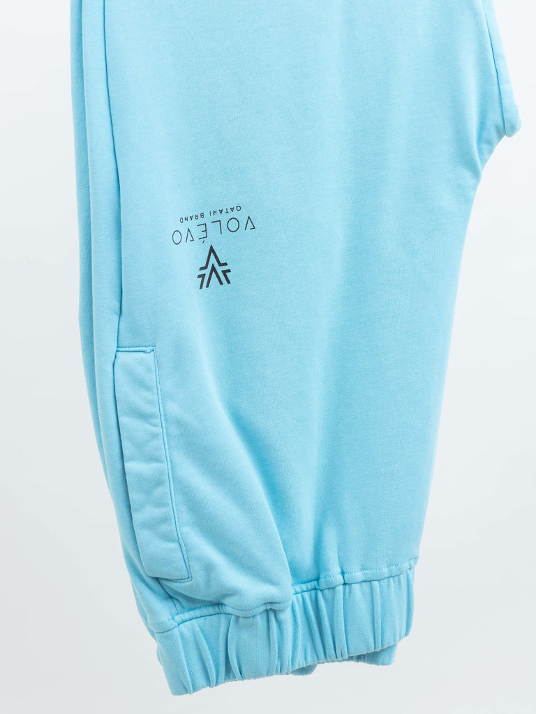 Tropical Breeze Blue Sweatshirt & Pants Set  بدلة سويت شيرت & بنطلون ازرق فاتح