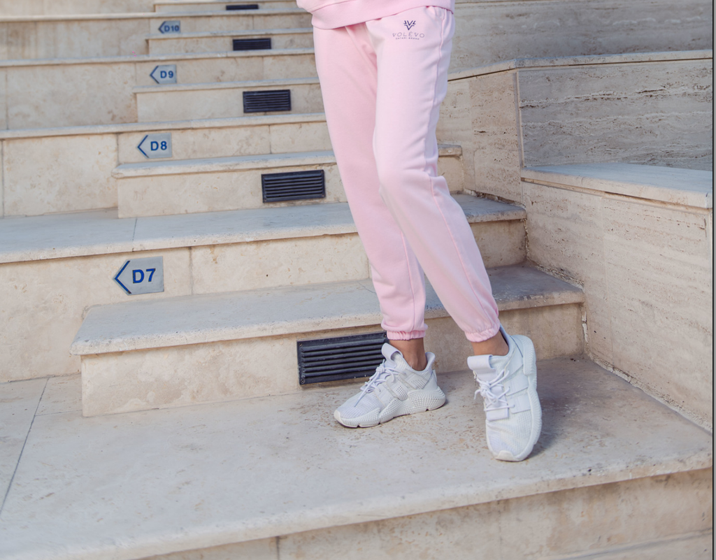 Pink sweat outfits online