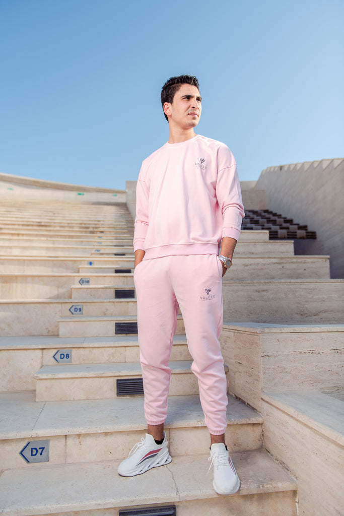 Prism Pink Sweatshirt & Pants Set   بدلة سويت شيرت & بنطلون وردي