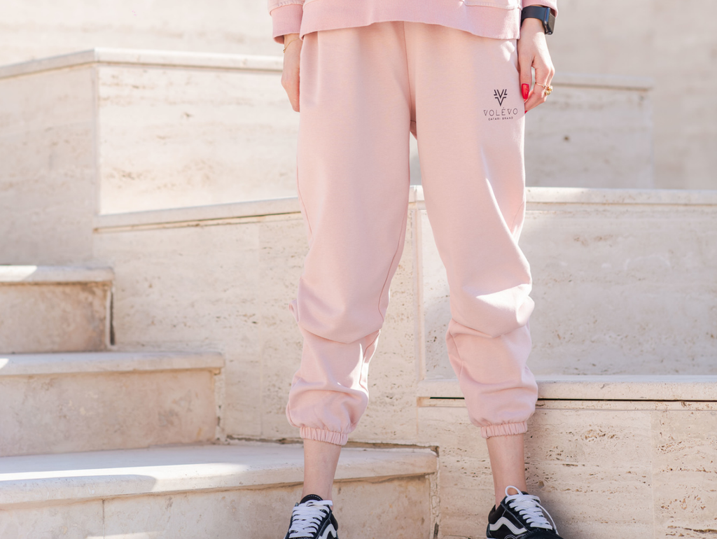 Coral Blush Nude Sweat Pants VOLEVO